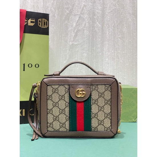 Gucci GG letter pattern mini shoulder bag Ohidia Collection Retro chain Crossbody Bag